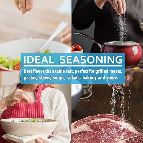 Miniatura 6 de Allgoods Sal marina del Caribe 100 orgánica sal real de 24 onzas con sabor fuerte ideal para 32 onzas