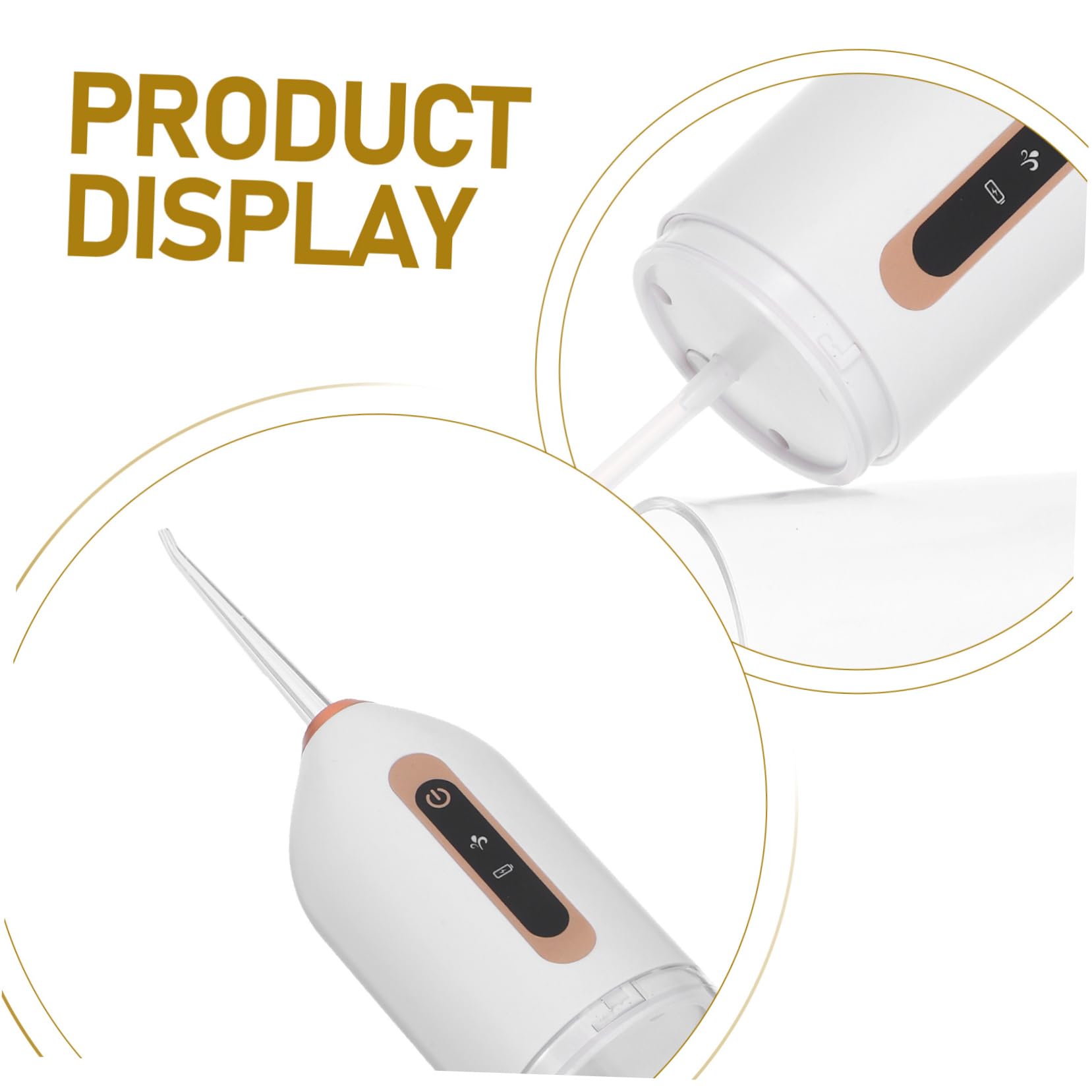 Homoyoyo Irrigador Bucal Eléctrico Portátil de Agua Hilo Dental Depósito de Recargable por USB para Viajes y Cuidado Bucal Diario