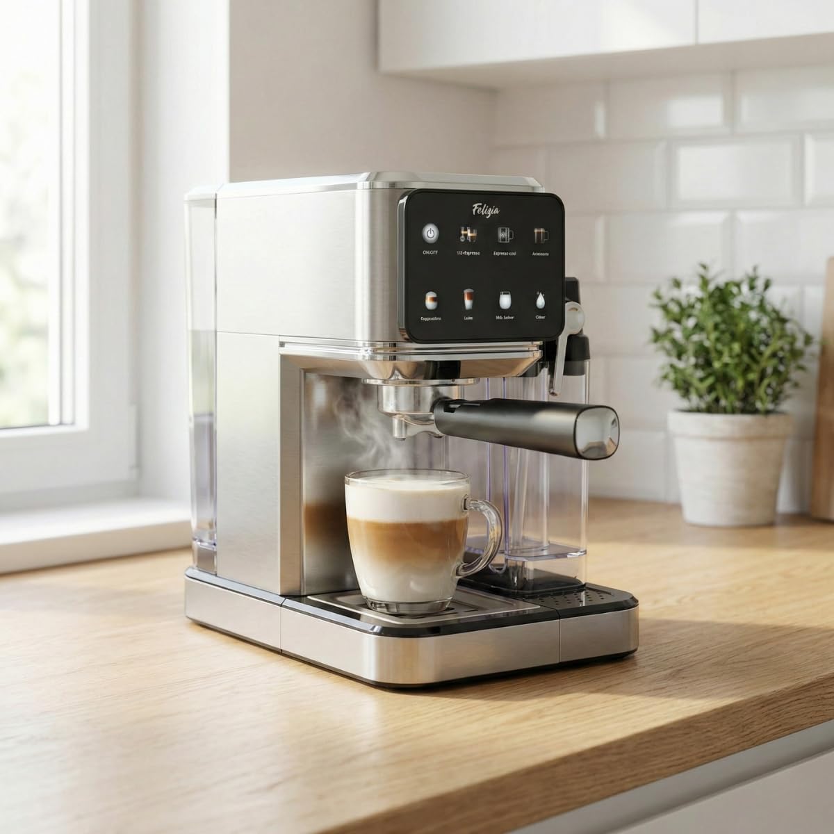 Macchina per caffè espresso e cappuccino Tech Vital (Felizia Latte)