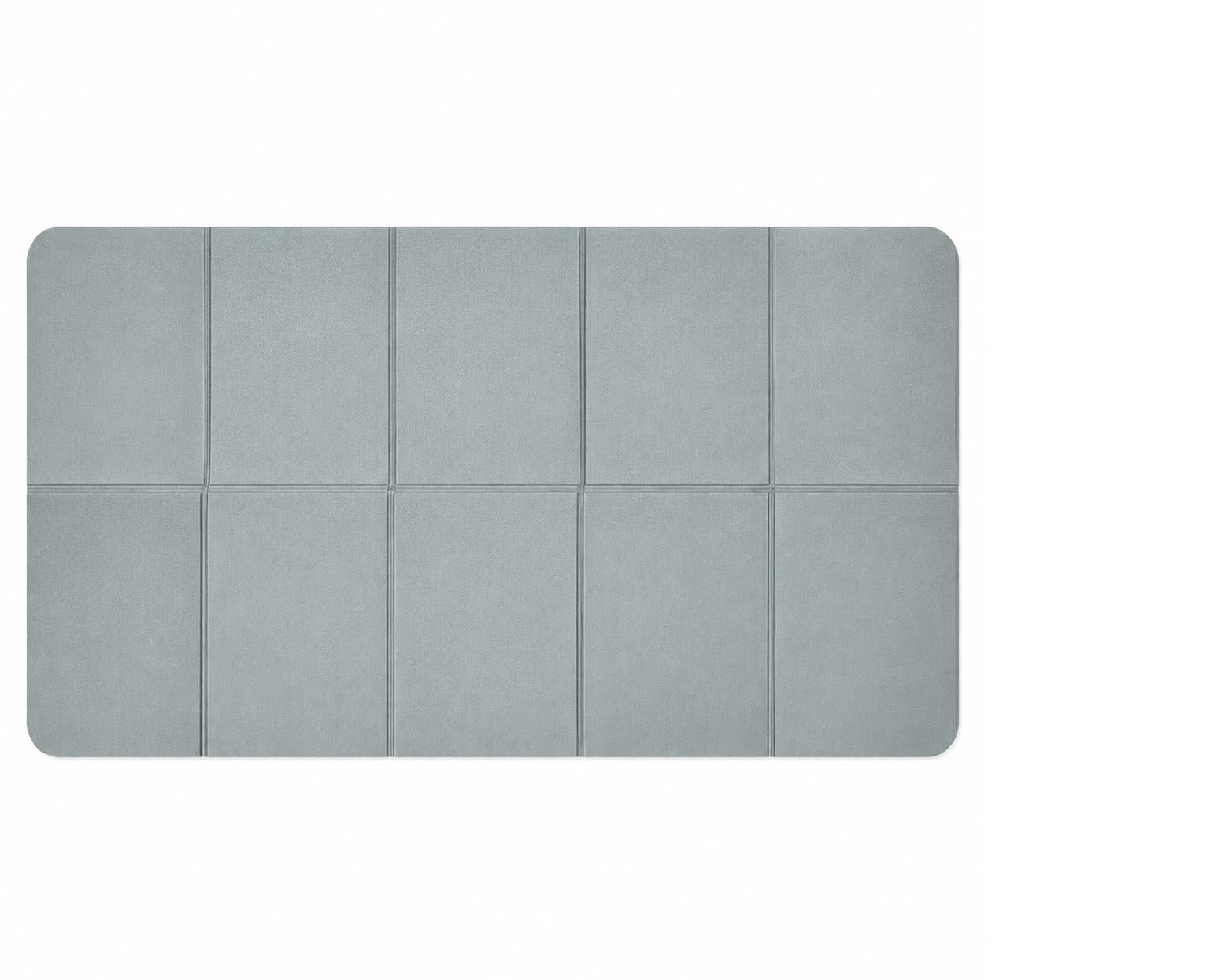 Foldable Yoga Mat for Home Workout, Exercise & Meditation, Grey, 183 x 81 x 0.6 cm, Portable Accordion Design-image-45