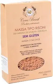 Macarrão Risoni de Lentilha Vermelha Sem Glúten Ceres 200g
