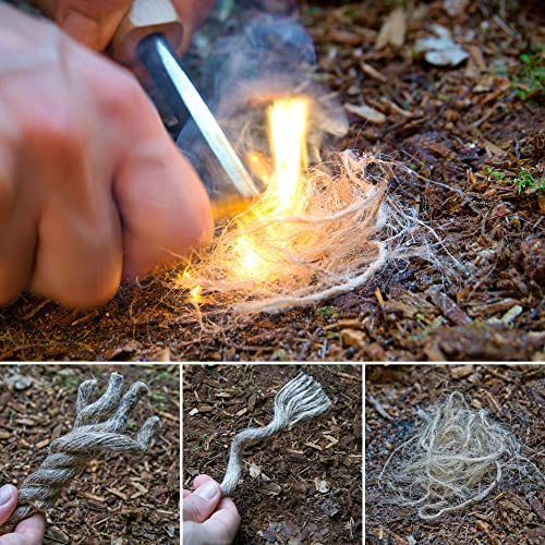 Camp Buddy „Fat Rope“ Zunder für Feuerstahl - Wasserfester Outdoor Feueranzünder für Survival, Camping & Bushcraft als… - Image 5