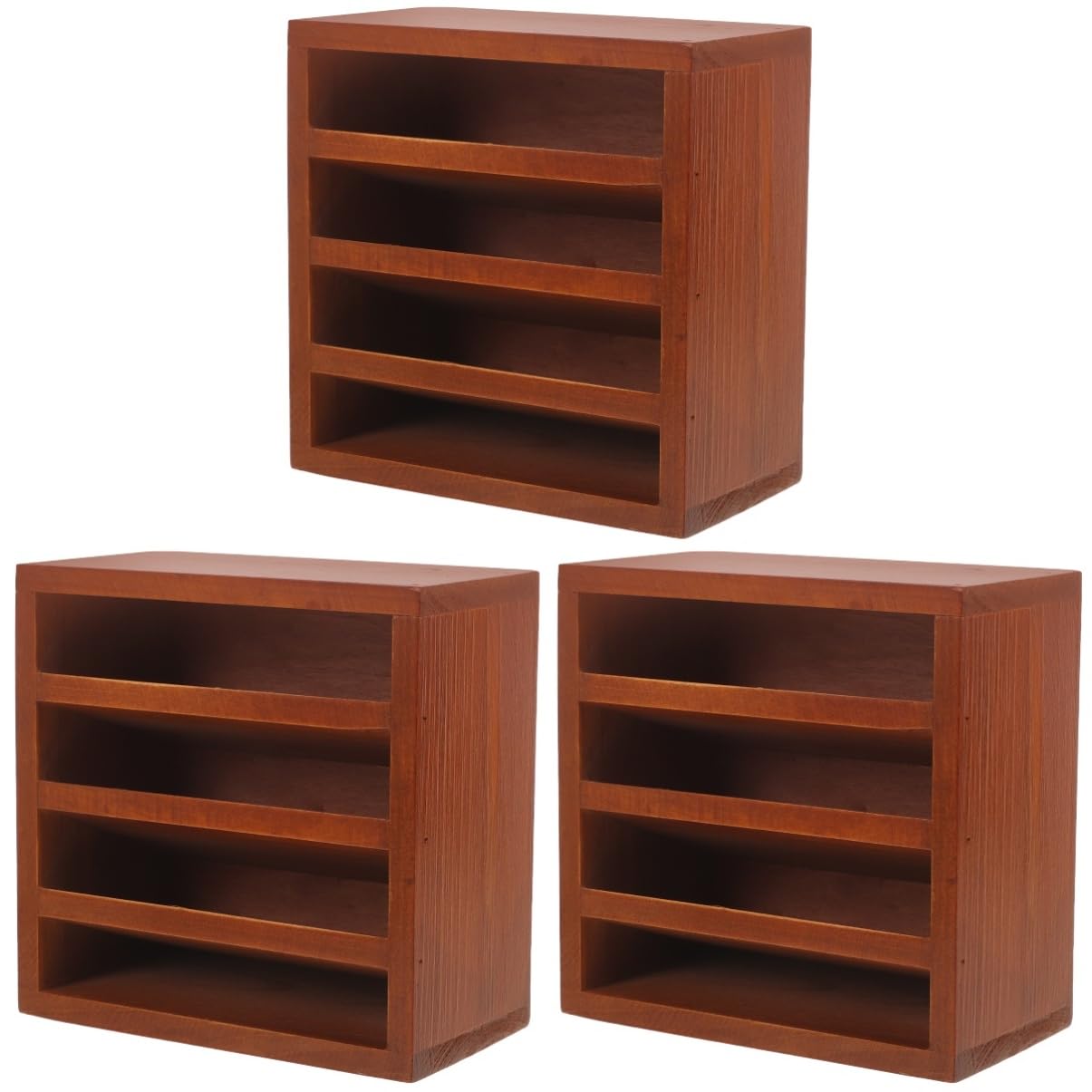 Cabilock Espositore Per Rossetto E Organizer Per Trucco in Legno Da 3 Pezzi Supporto Per Unghie E Porta Rossetto.