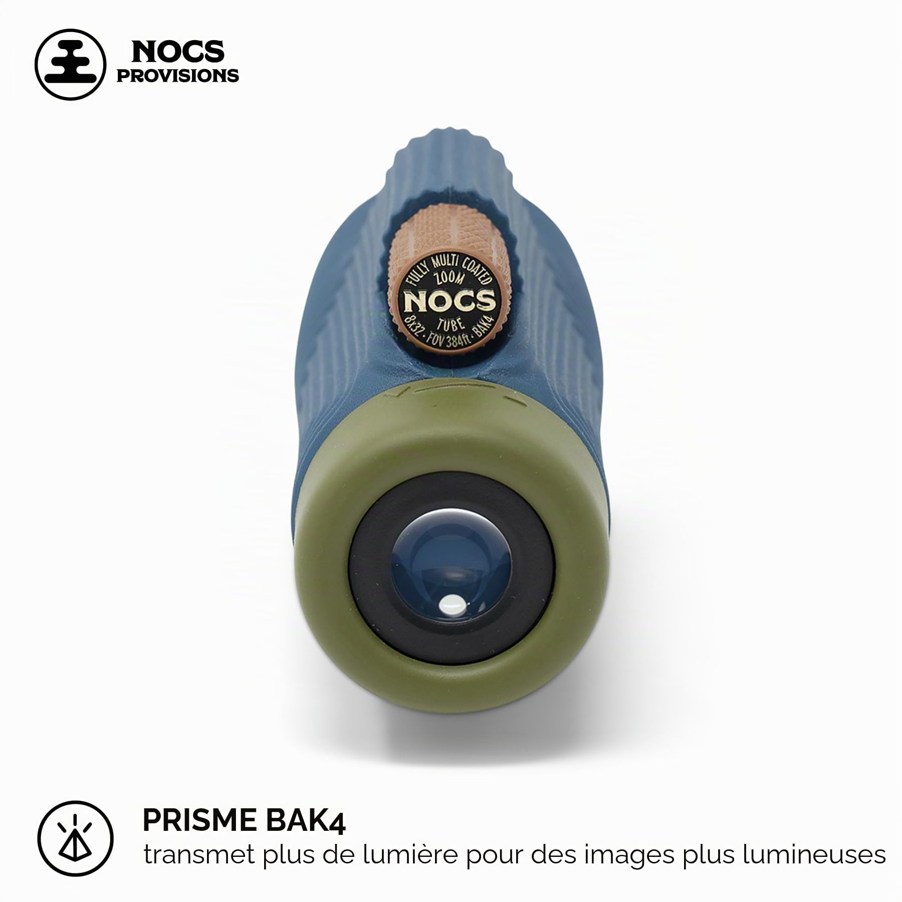 Nocs Provisions Télescope monoculaire Zoom Tube 8 x 32 | Léger, Compact, grossissement 8X, Large Champ de Vision pour l'observation des Oiseaux, la Chasse, la randonnée et d'autres activités de Plein