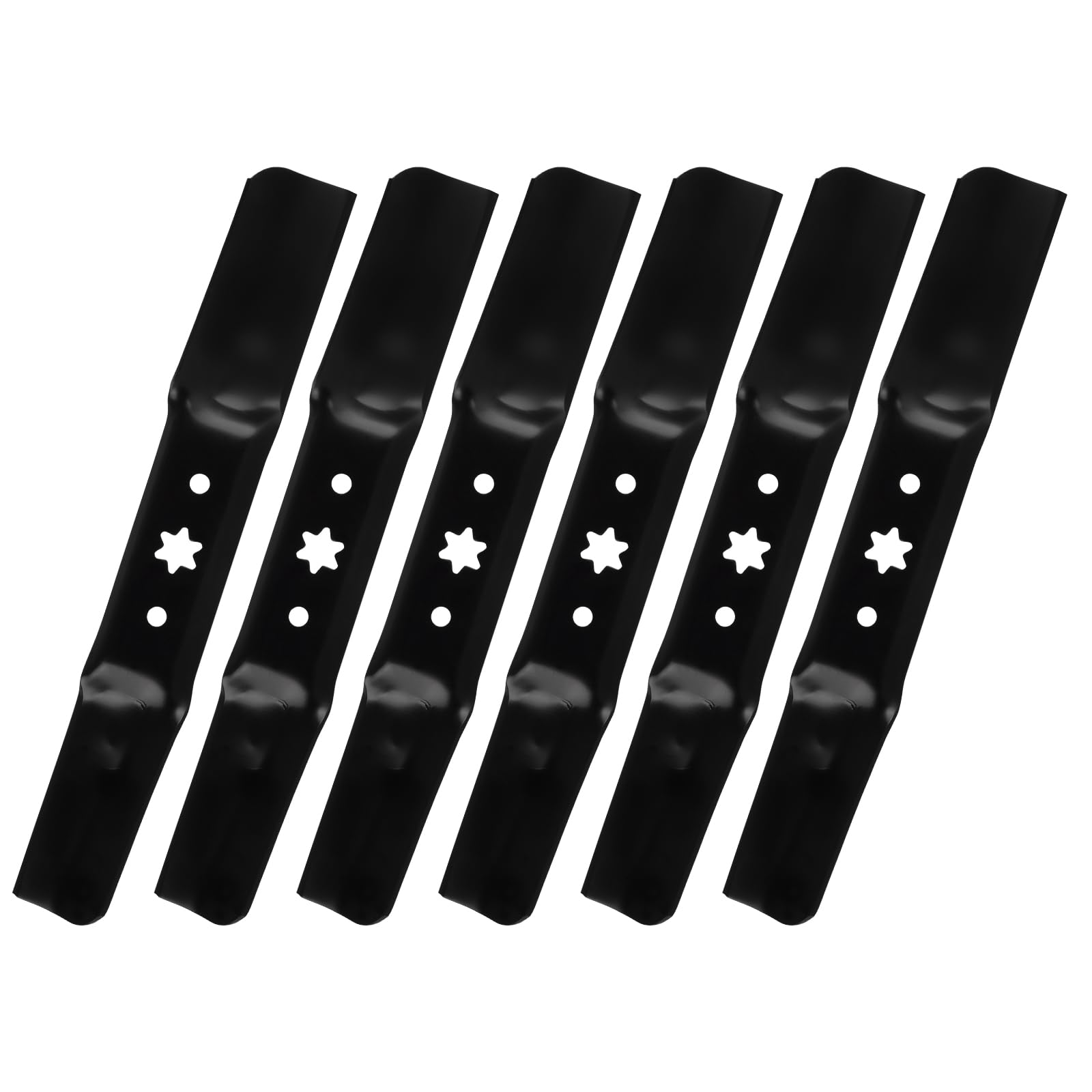 Photo 1 of PetMigo 942-05052A Lawn Mower Blades for MTD/Cub Cadet/Troy-Bilt 50 inch Deck RZT XT1 ZT1 LT50 XT2 ZT2 L50 LX50 S50 GT50 Z550 T260 Replace 742-05052A 742-05052A Mulching Blades (6 Pack)