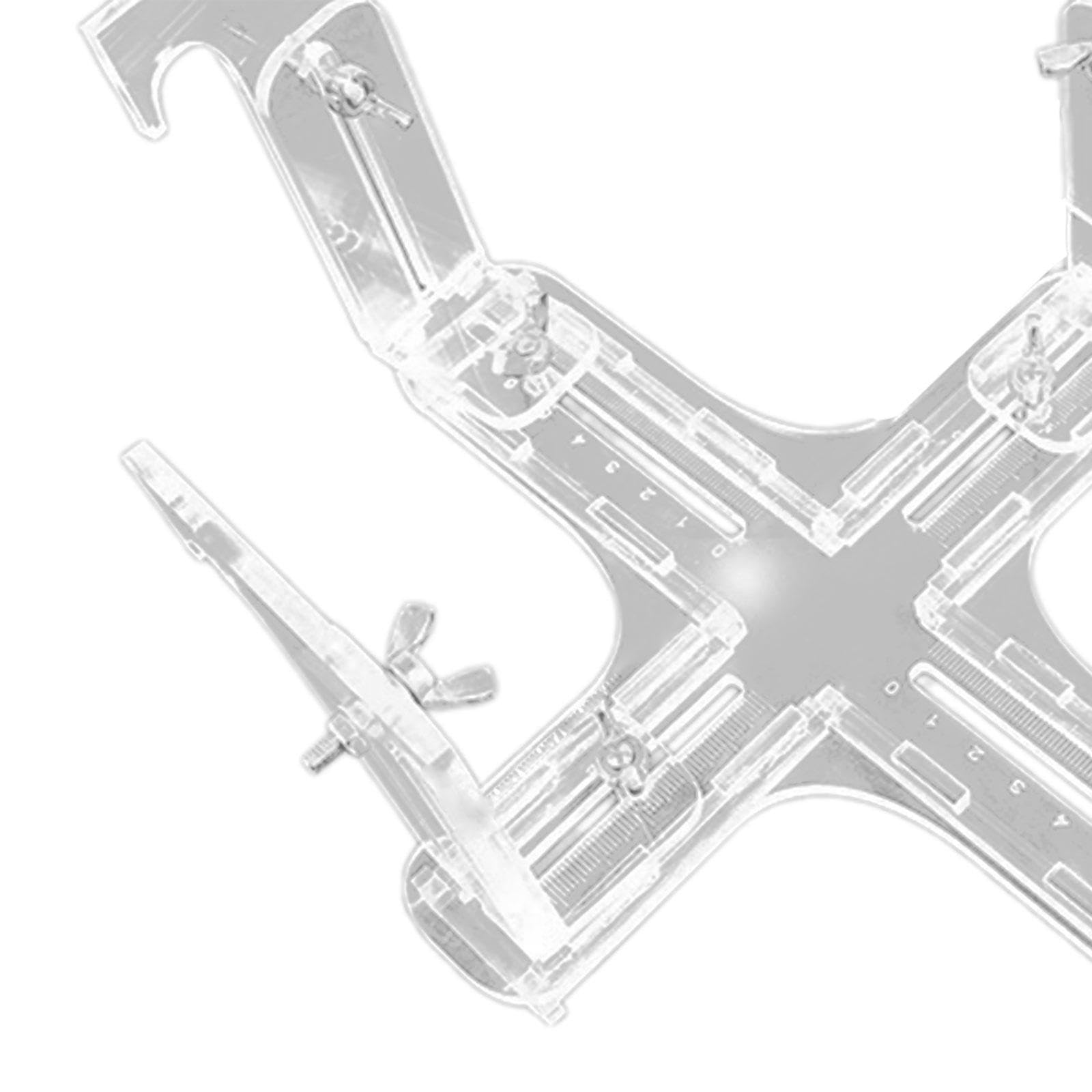 Support de Peinture pour Maquette d'avion, Socle D'exposition Ajustable en Plastique Transparent, 32cmx29.9cm