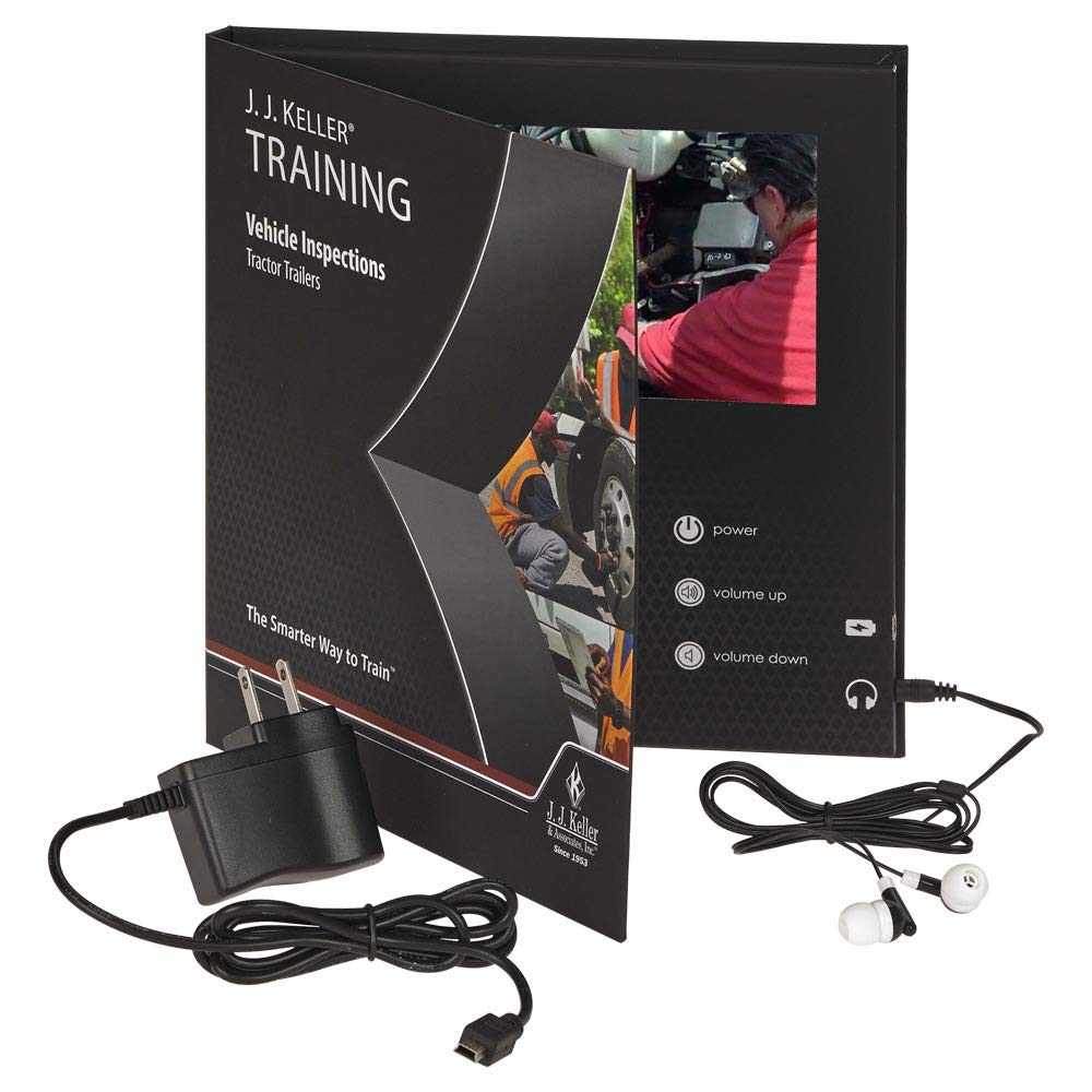 Vehicle Inspections: Tractor Trailers English Video Training Book - J. J. Keller - for Drivers of Property-Carrying Commercial Motor Vehicles That Require CDL to Operate. Comply w/FMCSA regulations