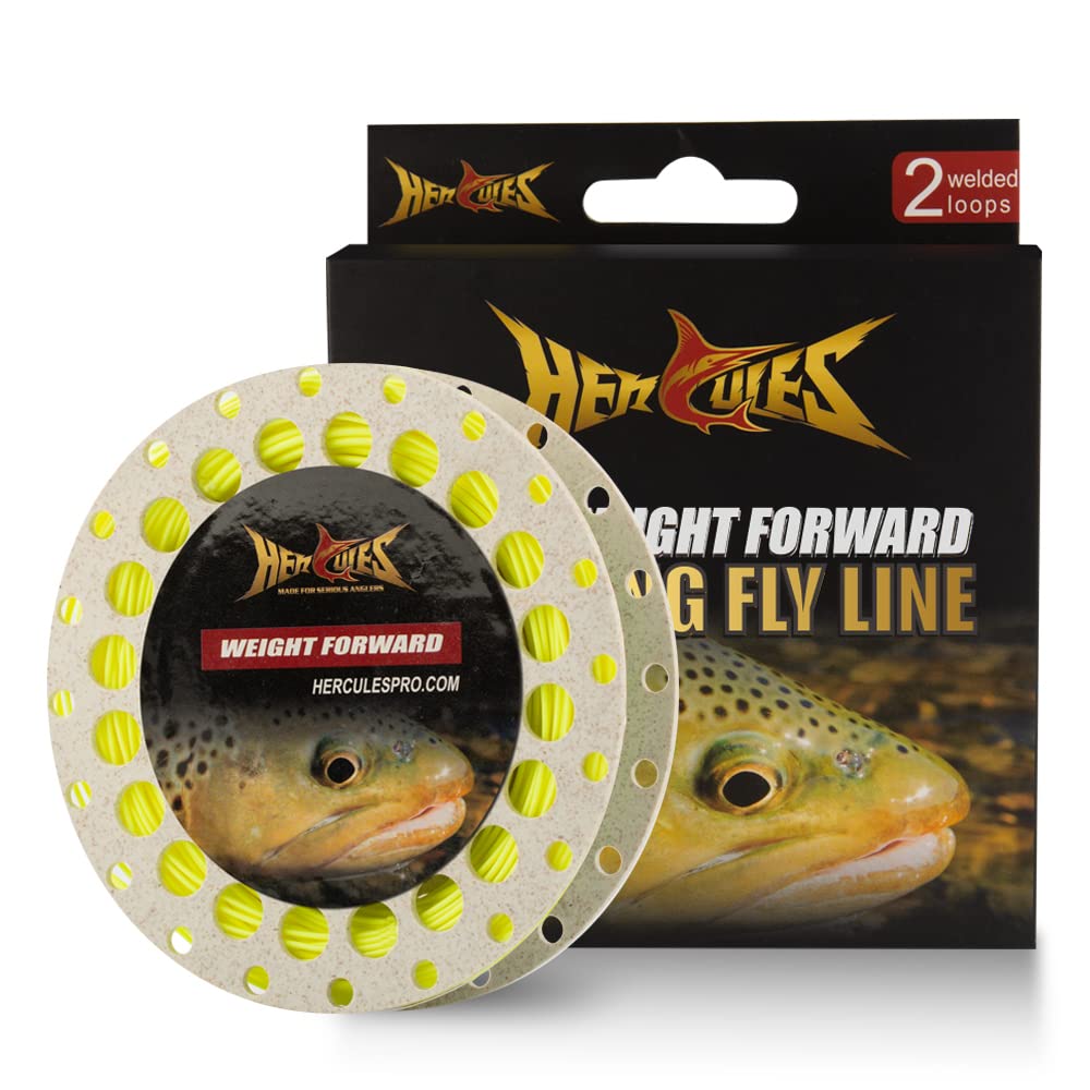 HERCULES Fly Fishing Line Floating Weight Forward Fly Line with Double Welded Loop