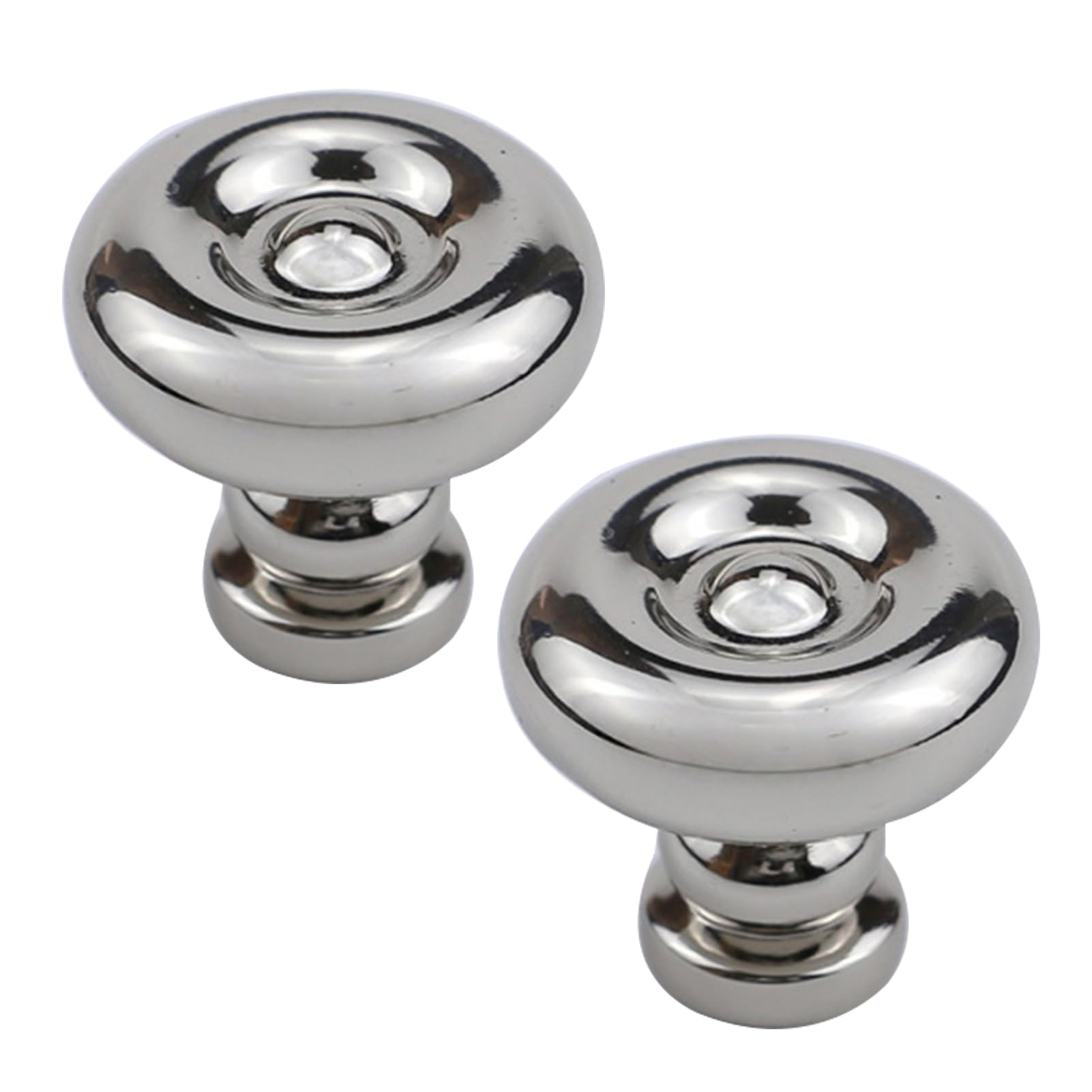 DSWZLQDXB Set of 2 Cabinet Pulls Zinc Alloy Cabinet Knobs Single-Hole Handle for Dresser,Drawer Door Kitchen Hardware Home Door Levers Modern Minimalist Style (Silver)