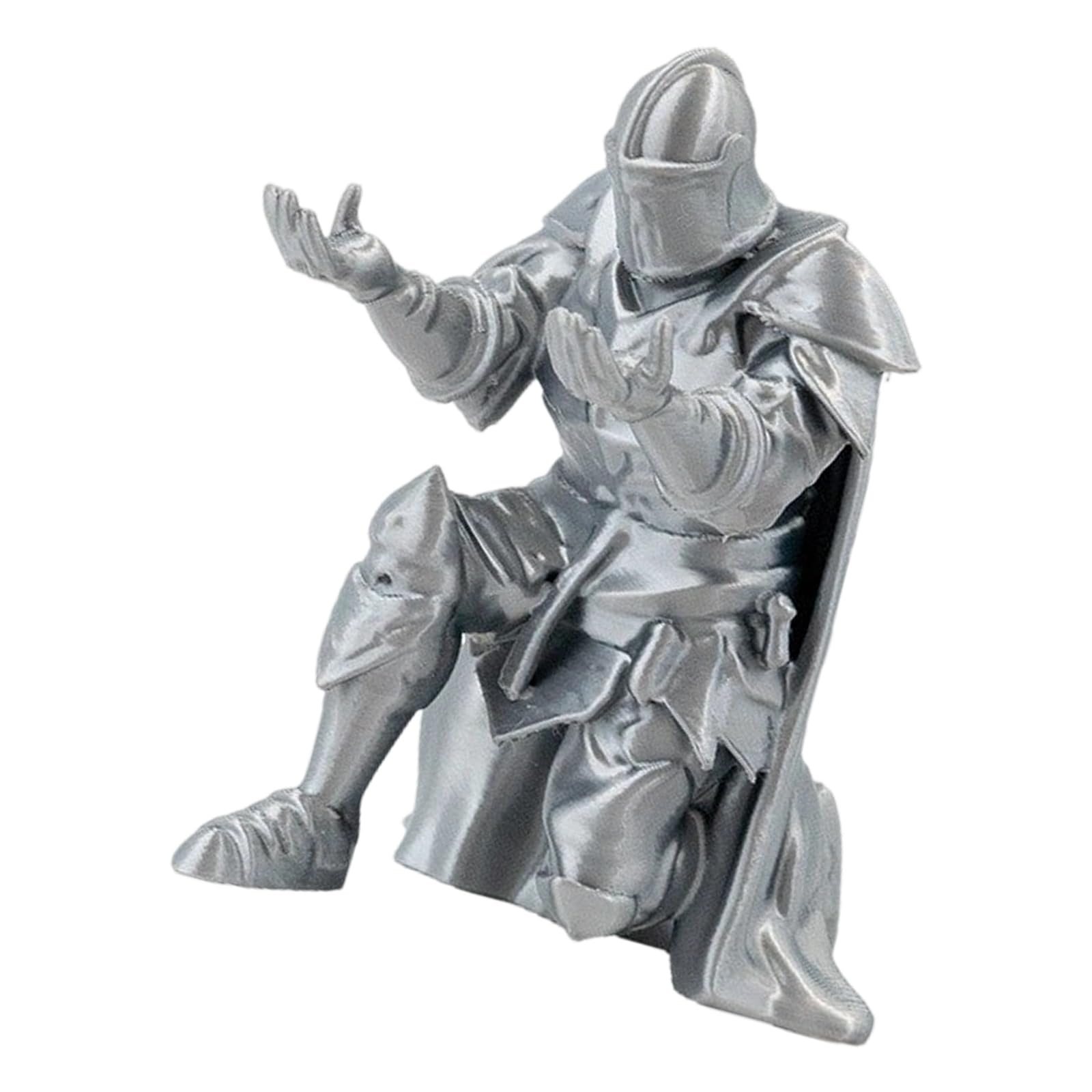 Msioytog 3D Printed Warrior Figure Pen Storage Stand Shatterproof Desktop Organiser for Teachers Writers Collectors Gift Battle Pen Owner