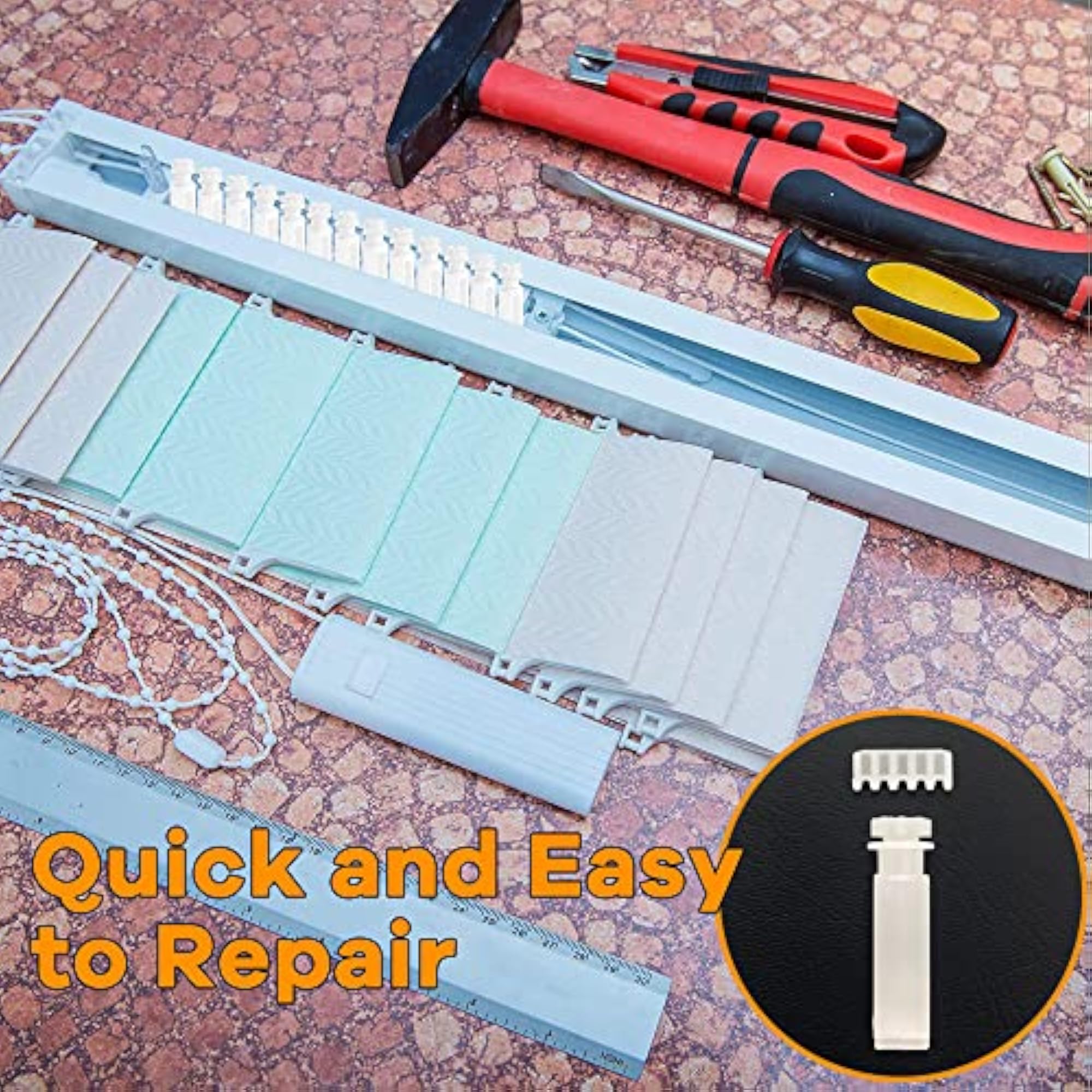 12 Sets Vertical Window Blind Stem and Gear for Vanes Carrier