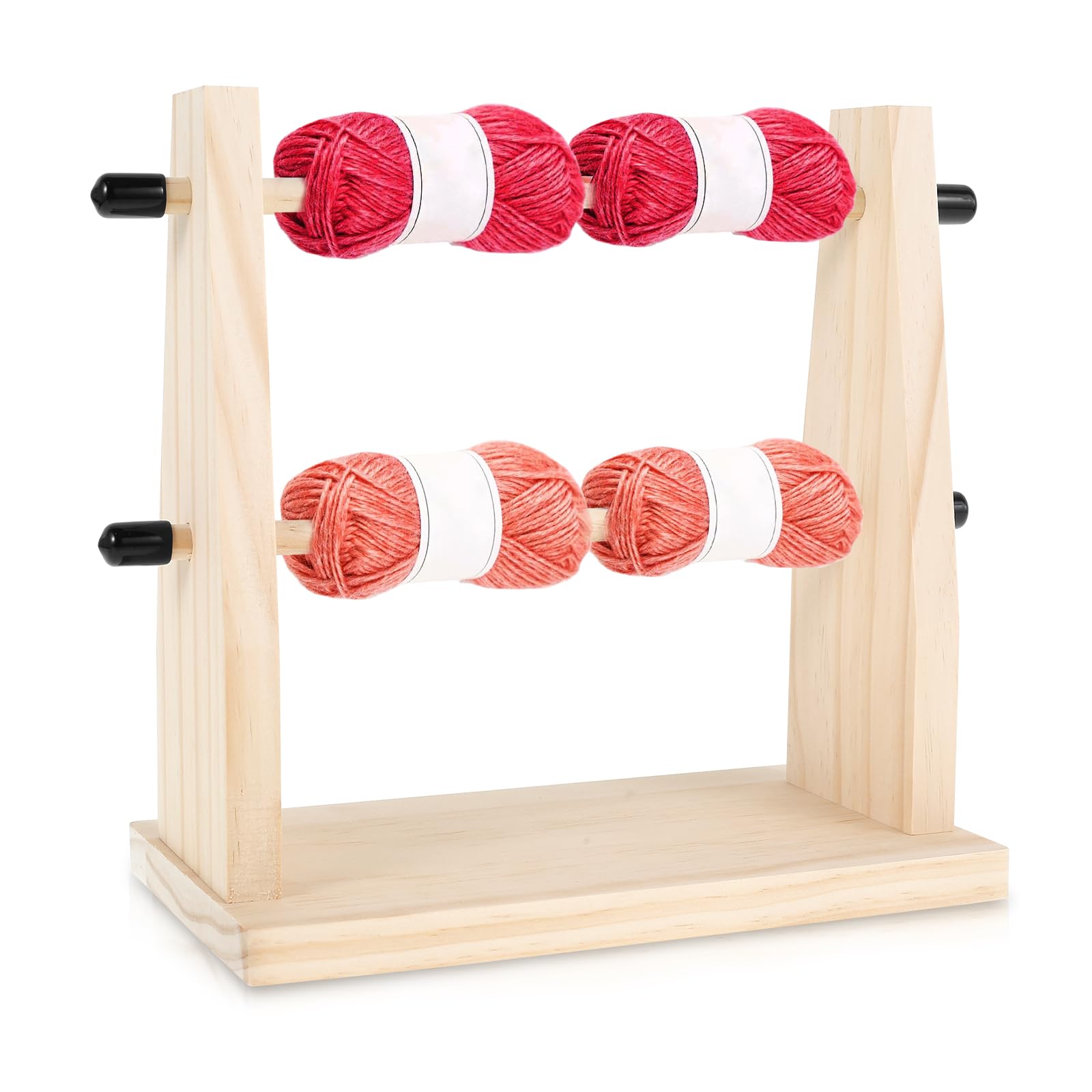 Wooden Yarn Spool Rack Yarn Holder For Crocheting Wooden Knitting Yarn ...