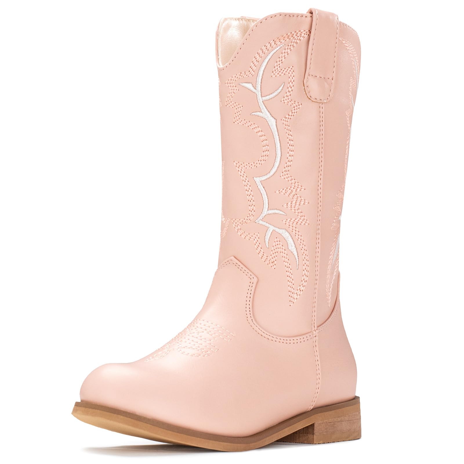 IUV Cowgirl Boots Cowboy Boots For Girls Boys Kids Toddler Fashion Western Boots Mid Calf Riding Shoes