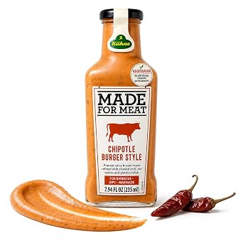Kuhne Chipotle Burger Sauce, Spicy-Tangy Chipotle Mayo, Fry Sauce for Burgers, Sandwiches and Fries, 7.94 oz Bottle