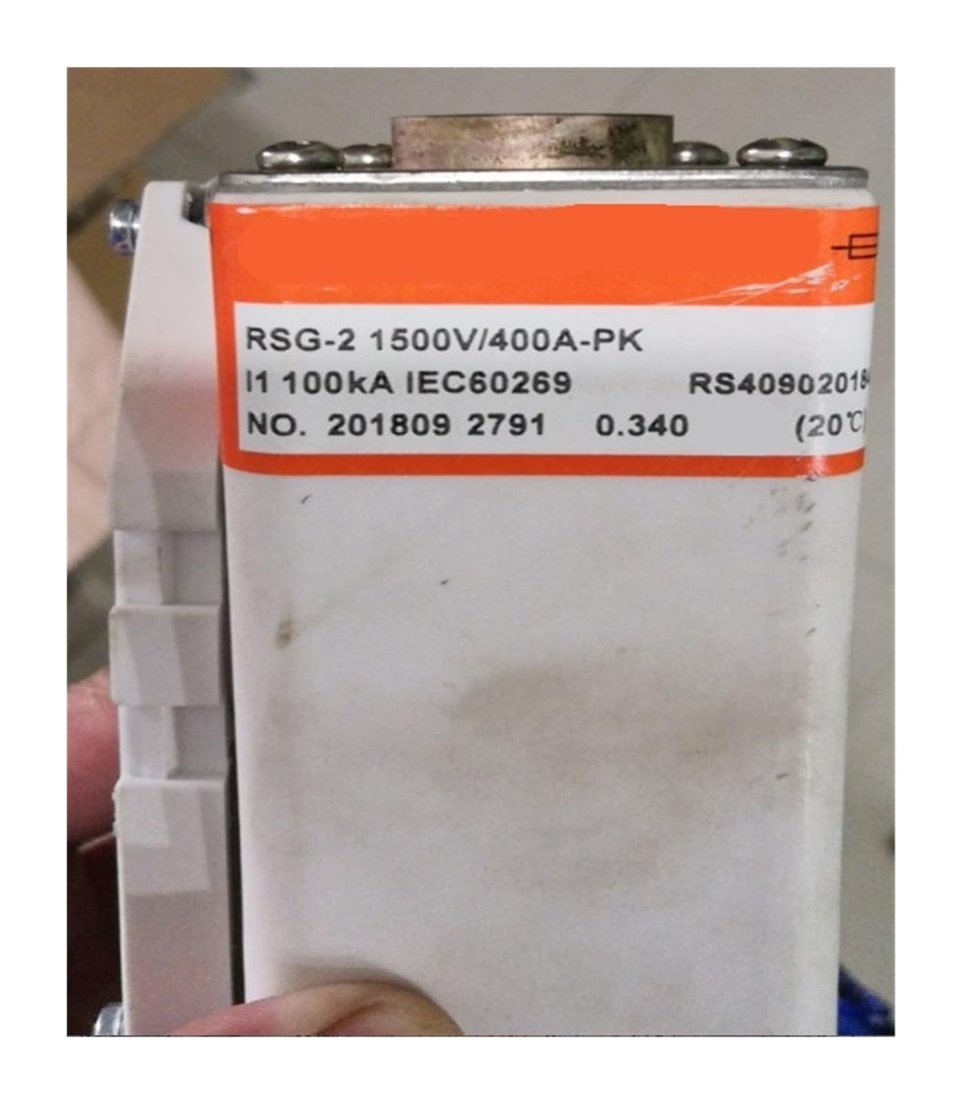 Bezpieczniki RSG-2 1500 V/400 A-PK 100 KA 500 V RS8 3200 A P2M107S 105 RSM 350 A-1(RSG-2 1500V/400A-PK 100KA)