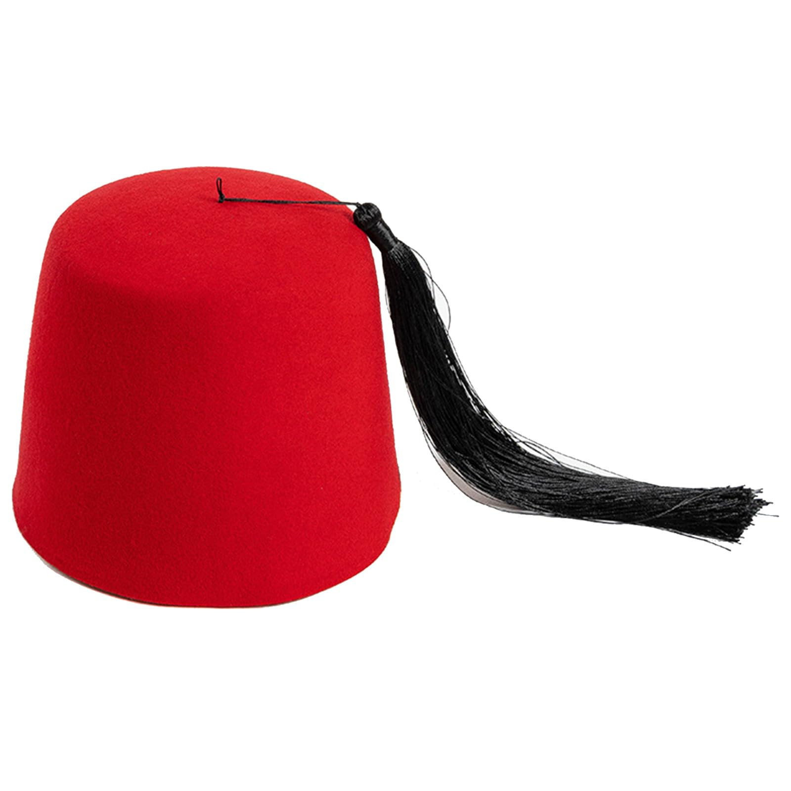 Shriner Fez Hat Felt Arabian Costume Tassels Turkey Tradition Ethnic Ottoman Felt Caps