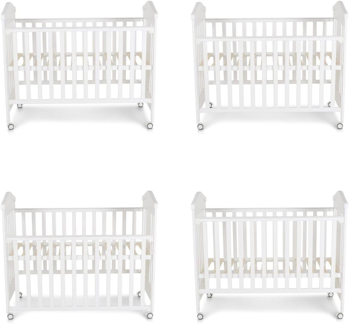 No augšas uz leju view of the Cangaroo Wing Baby Crib's mattress base, showing the slatted design and potential for height adjustment.