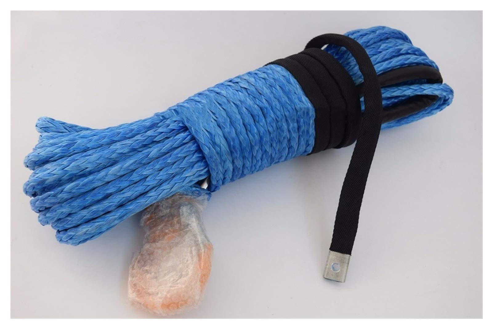 Winch Rope, Blue 10mm*30m Synthetic Winch Rope Cable,UTV Accessories,Off Road,Boat