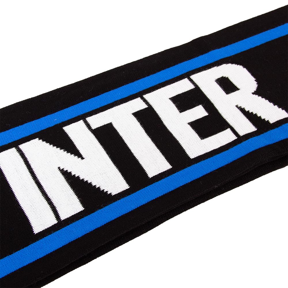 Inter Scarf Acrylic Sciarpa Taper Collection Unisex Adulto Nero One Size