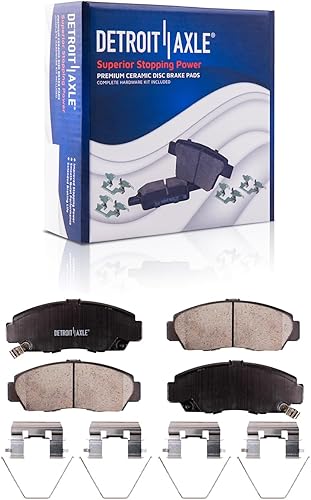 Miniatura 6 de Detroit Axle - Kit de freno delantero para Acura 2011-2014 TSX 2011-2012 Honda Accord, rotores de freno de disco pastillas de freno de cerámica con