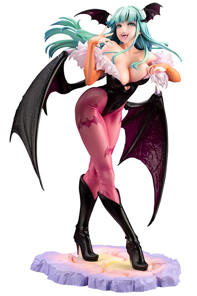 Kotobukiya Darkstalkers Bishoujo Morrigan 1/7 Escala Bishoujo Figura Estatua