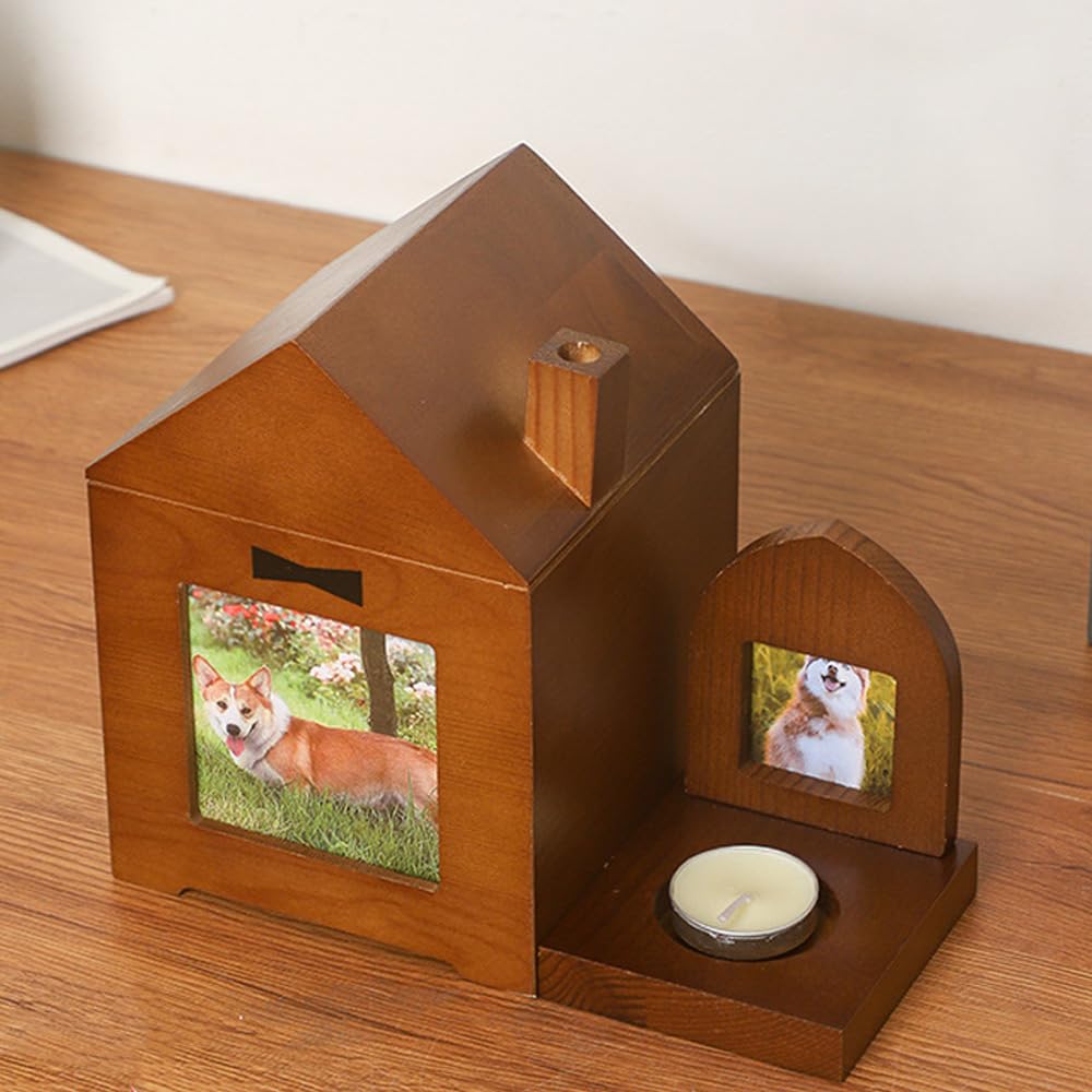 Urnas conmemorativas para Mascotas Las urnas para Mascotas para almacenar Cenizas de Perros Son adecuadas para Gatos, Perros, Loros y Animales pequeños.