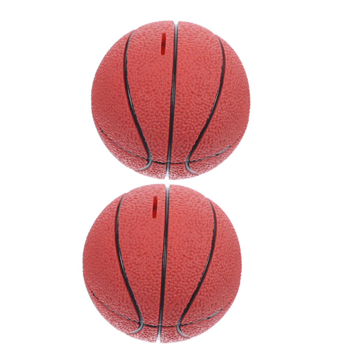 Alasum Salvadanaio in Vinile a Forma di Pallone da Basket 2 Pezzi per Ragazzo Ragazza Funzione di Deposito e Prelievo come Regalo per Compleanno e Decorazione da Tavolo