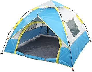 Barraca, barraca de acampamento, barraca de acampamento de 2 a 3 pessoas, barraca de família, barracas pop-up para camping, à prova d'água, à prova de vento, adequado para acampamentos familiares ao a