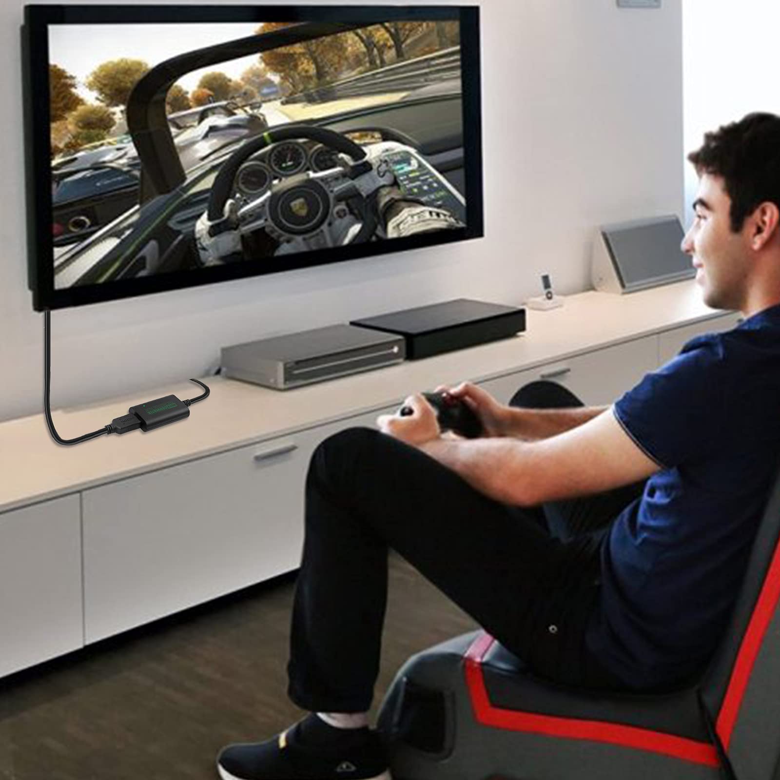 PROZOR Adaptateur Xbox vers HDMI Câble Convertisseur Haute Définition Compatible Toutes Résolutions 480p/720p/1080i Plug and Play