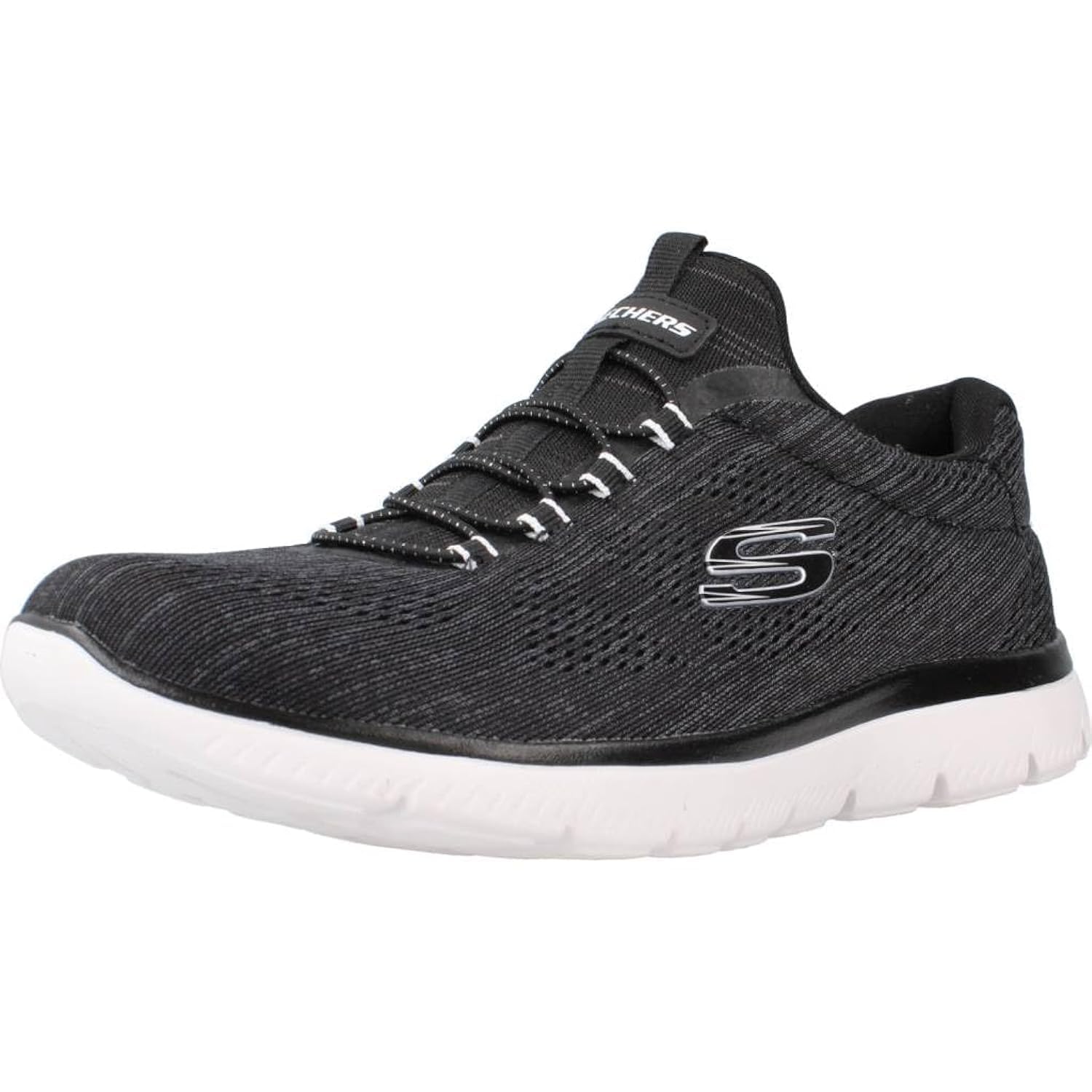 Skechers SUMMITS womens SHOES 39 EU BLACK/BLACK/White
