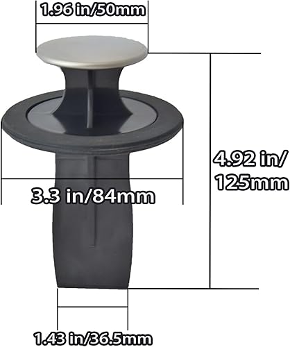 Miniatura 2 de Raspador de basura de 3.3 a 3.38 pulgadas, herramienta de eliminación de basura, raspador de alimentos, tapóncolador con protector de salpicaduras