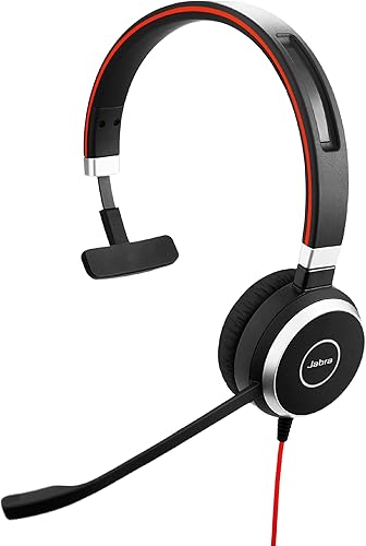 Jabra Evolve 40 MS Mono Casque audio - Casque certifié Microsoft pour VoIP Softp