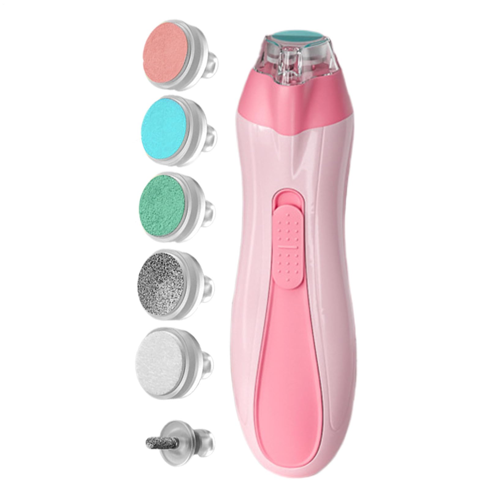 Automatic Nail Clipper | Baby Nail Grinder - Trim Buffer Kit with LED Light Battery Powered Anti-Pinch Children's Manicure Care Set for Trimming Home Boys Girls Babies