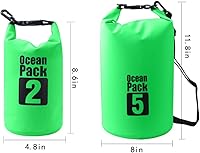 Vista 61 de Bolsa seca flotante impermeable Bear Outdoor, para canotaje, kayak, senderismo, snowboard, acampada, rafting, pesca y excursionismo