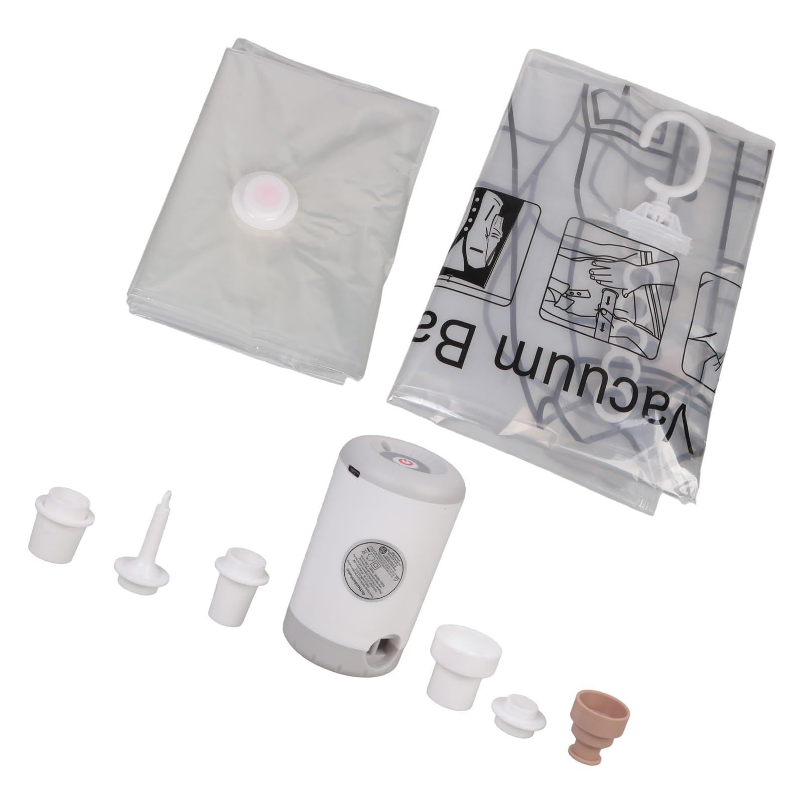 Of 6 Space Saving Hanging Vacuum Seal Bags for Garments Ensuring Freshing Wardrobe Bag