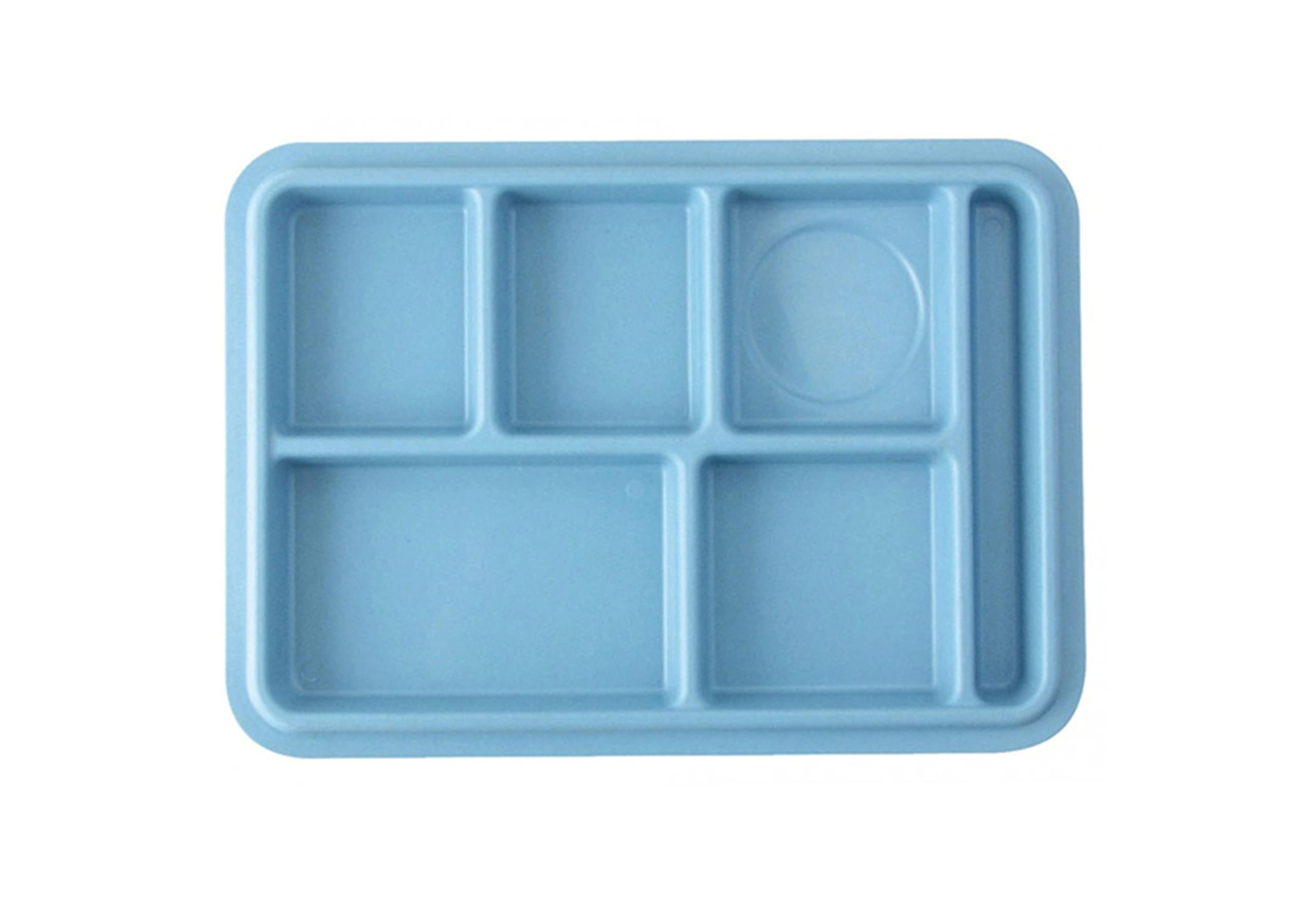 AMC 6 Compartment Pastel Blue Food Meal Serving Tray 37x26.5cm