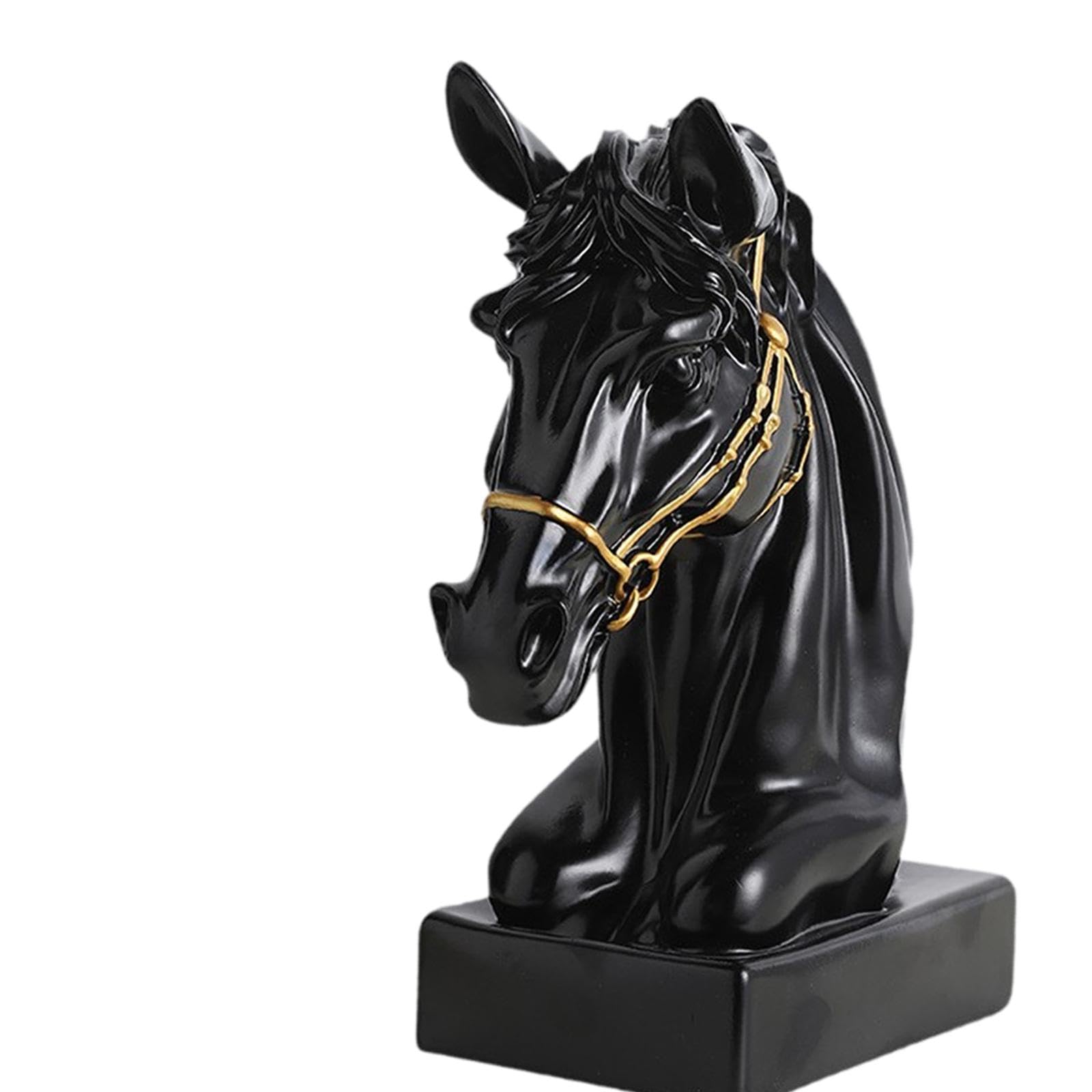 Colcolo Estatua de Cabeza de Caballo Decorativa, decoración del hogar, Elegante, Figura de de Caballo, Escultura para galería, estantería, Mesa