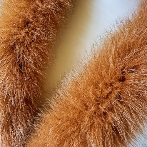 Camel Trim fox fur edge tape for mens and womens hood coat parka 77 cm2