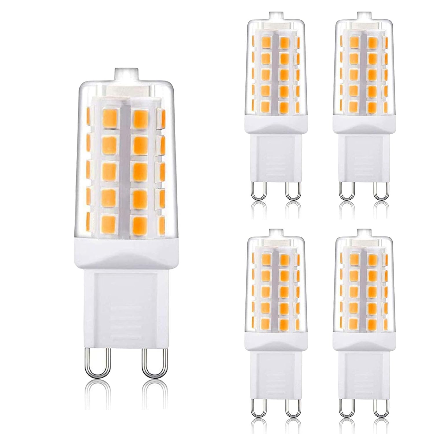 KAKA LIGHT G9 Led Bulb 5 watt, Warm White, 220V Flicker-Free, Non-Dimmable Pendant Lighting 450lm (Pack of 5)-image-5