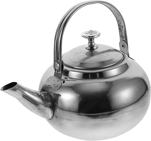 Miniatura 10 de Estufas de camping hervidor de agua caliente estufa de gas hervidor de té no magnético tetera hacer té de acero inoxidable hervidor de té camping