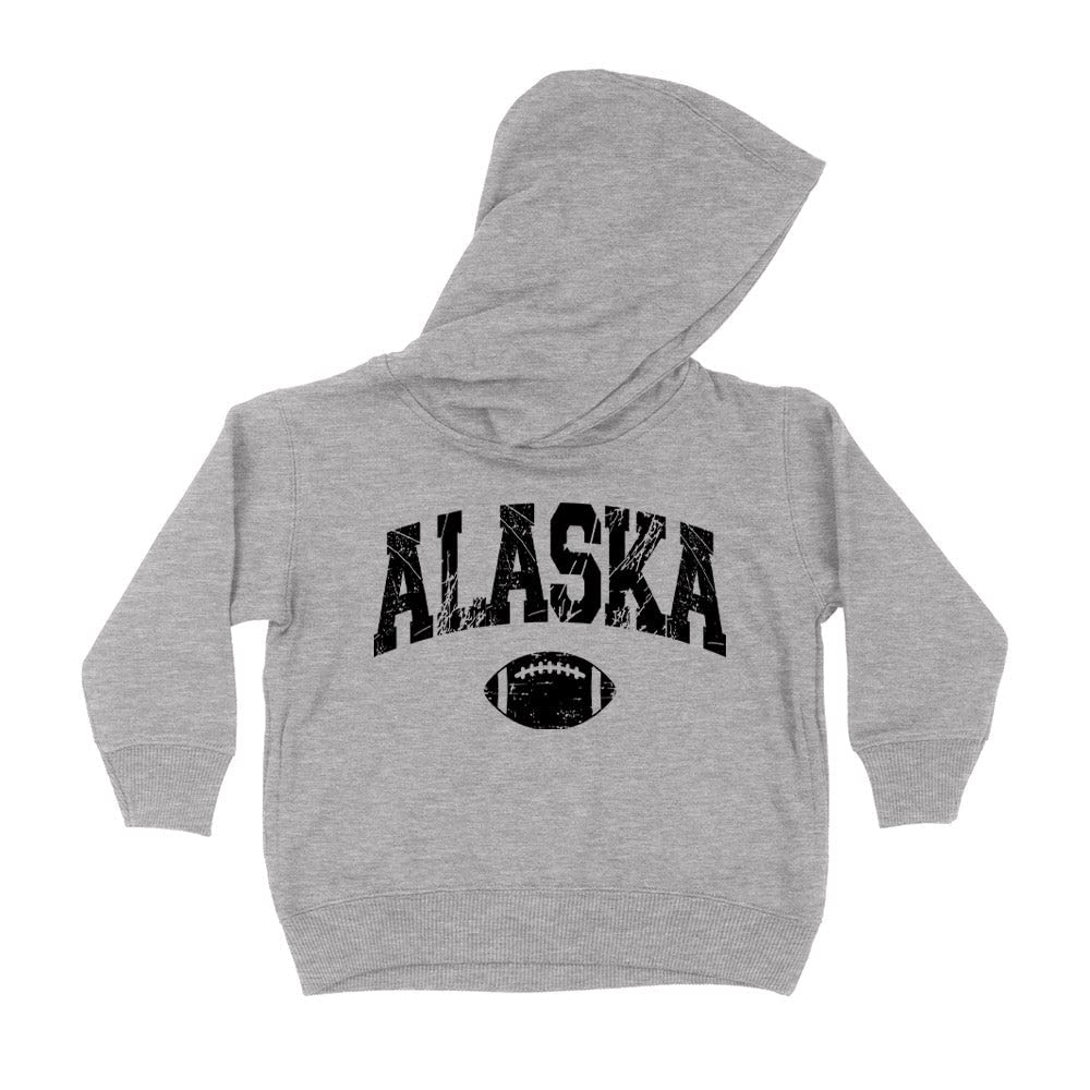 Football Alaska Collegiate Kids Hoodie Sweatshirt Toddler 5T Heather Grey