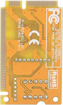 Debug Card, Portable Computer Diagnostic Card Support Mini PCI Mini PCI-E LPC Bus Interface, Laptop Analyzer Tester Motherboard