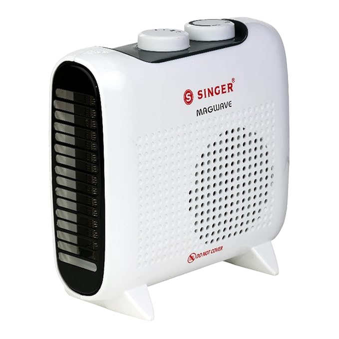 SINGER Magwave 2000W Room Heater with 2 Heat Settings | Cool Touch Body, Thermal Auto Cut-Off, ISI Certified | 1-Year Warranty