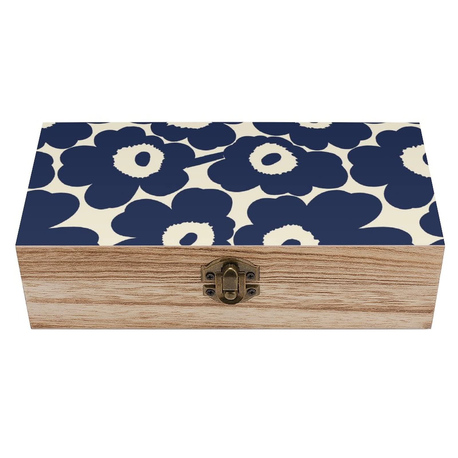 Amazon｜花柄 シンプル 木製 収納ケース 小物入れ 木箱 文具 記念品