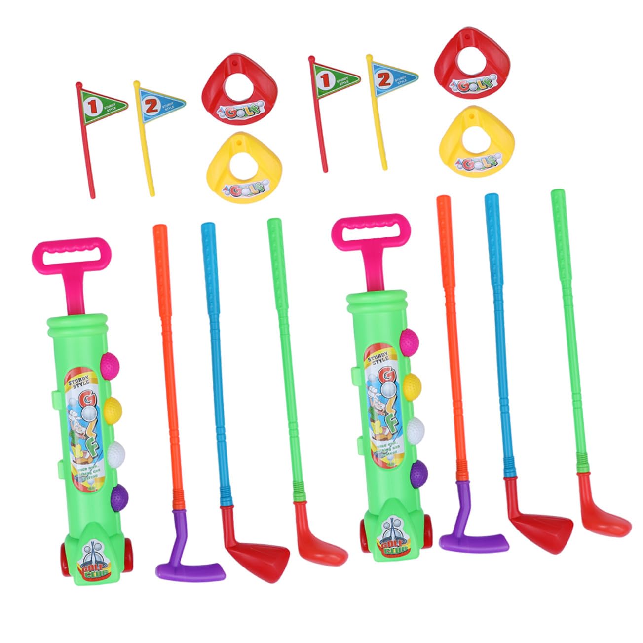 iplusmile 2 set Giochi Plastica Verde Giocattoli Sportivi Indoor Outdoor per Adulti Attività Genitore-figlio per Sviluppo Motorio e Creatività