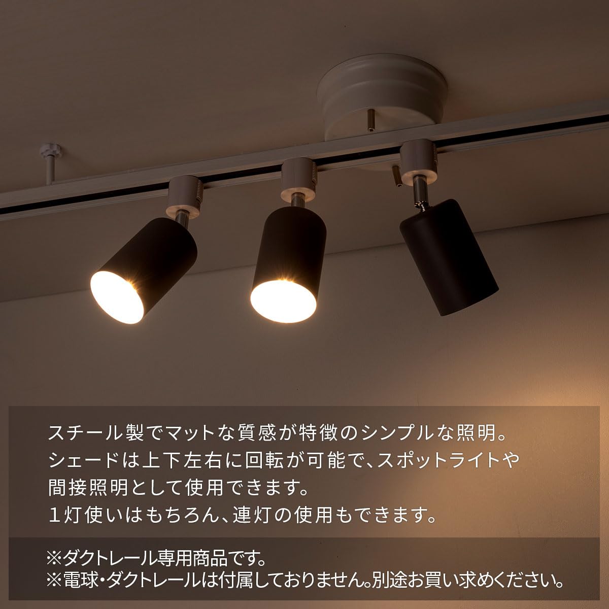 Amazon.co.jp : ぼん家具 スポットライト ダクトレール用ライト E17