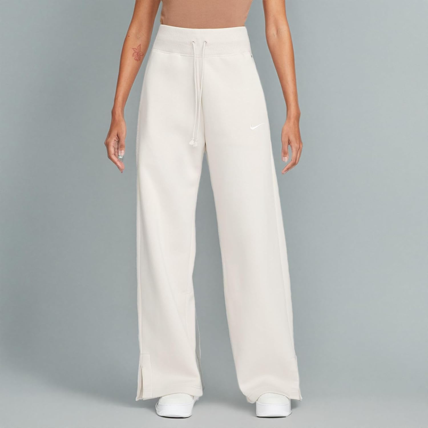 Nike Sportswear Phoenix Fleece Women's High-Waisted Wide-Leg Sweatpants (LT Orewood BRN/SAIL, DQ5615-104) Size Medium - Image 9