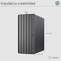 Vista 6 de HP Envy PC de sobremesa, Intel Core i7-14700, 32 GB de RAM, SSD de 1 TB, Intel UHD Graphics 770, Windows 11 Pro, TE01-5002 (2024)