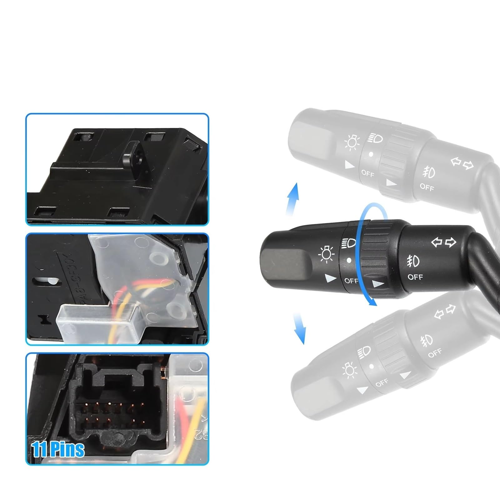 Interruptor de Columna de dirección para automóvil Compatible con Mazda 3/5 2004-2010 Interruptor de Palanca de Control de Crucero Combinado automático BN8R66122