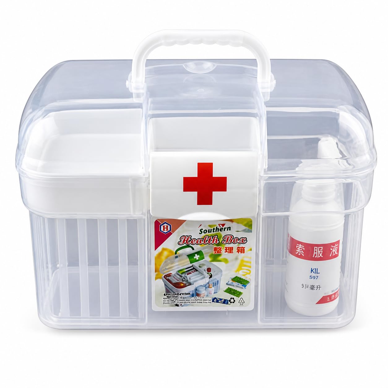 Kit di Soccorso in Plastica, Struttura in plastica, Kit emergenza famiglia, Per uso domestico, style to 4, size to 4